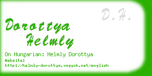 dorottya helmly business card